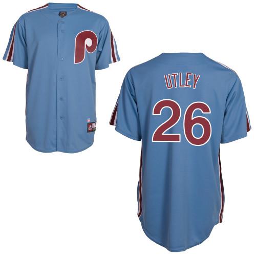 Cheap Philadelphia Phillies 26 Chase Utley Blue Jerseys 2011 For Sale