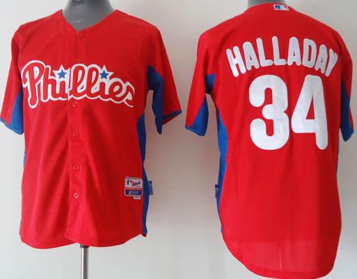 Cheap Philadelphia Phillies 34 Halladay 2011 Base BP Jersey For Sale