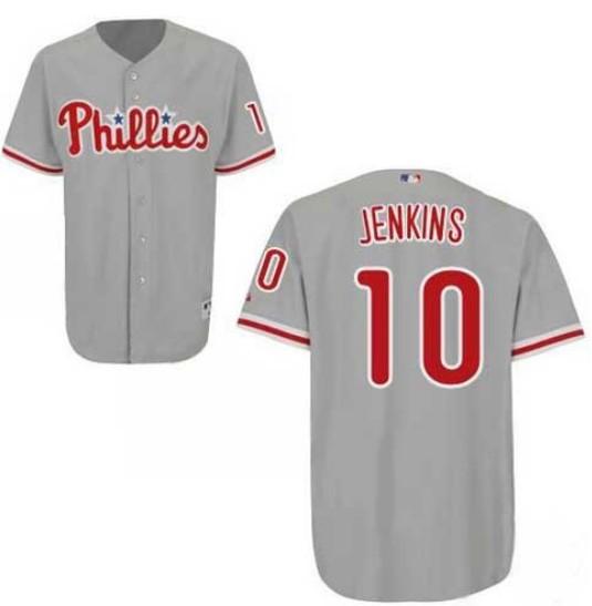 Cheap Philadelphia Phillies 10 Jenkins Grey MLB Jersey For Sale