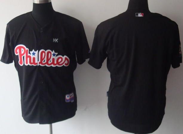 Philadelphia Phillies Blank Black Jersey
