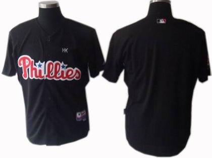 Cheap Philadelphia Phillies blank black jerseys For Sale