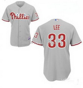 Cheap Philadelphia PHILLIES Cliff Lee 33 GREY Jerseys For Sale