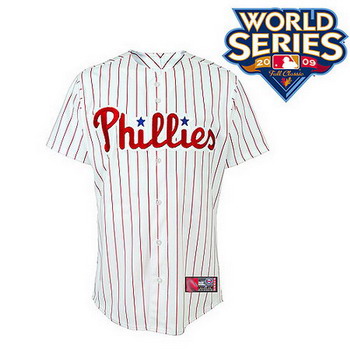 Cheap Philadelphia Phillies Blank Jersey with 2009 World Series Patch For Sale