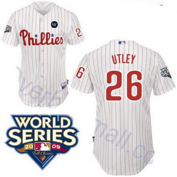 Cheap Philadelphia Phillies 26 Chase Utley White jerseys For Sale