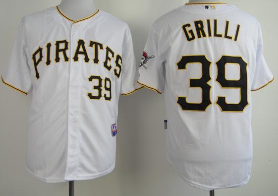 Pittsburgh Pirates 39 Jason Grilli White Cool Base MLB Jerseys