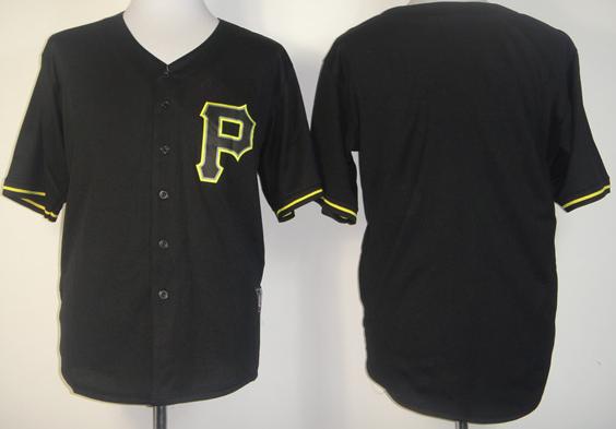 Pittsburgh Pirates Blank Black Fashion MLB Jerseys
