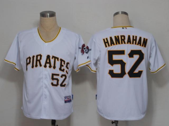 Cheap Pittsburgh Pirates 52 Hanrahan White Cool Base MLB Jerseys For Sale