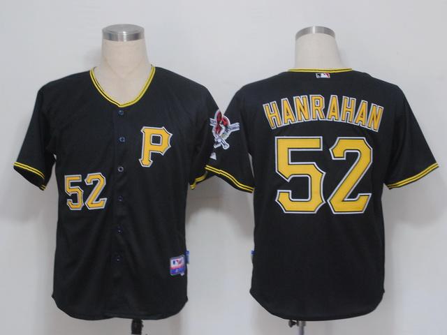 Cheap Pittsburgh Pirates 52 Hanrahan Black Cool Base MLB Jerseys For Sale