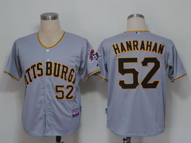 Cheap Pittsburgh Pirates 52 Hanrahan Grey Cool Base MLB Jerseys For Sale