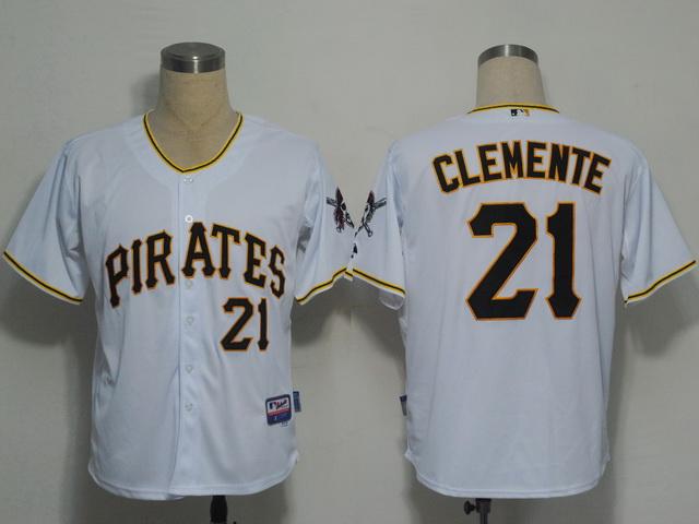 Cheap Pittsburgh Pirates 21 Clemente White MLB Jerseys For Sale
