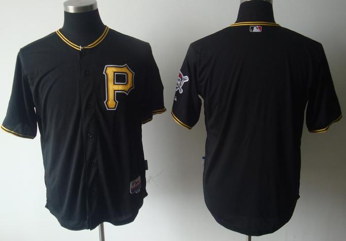 Cheap Pittsburgh Pirates Blank Black MLB Jerseys For Sale