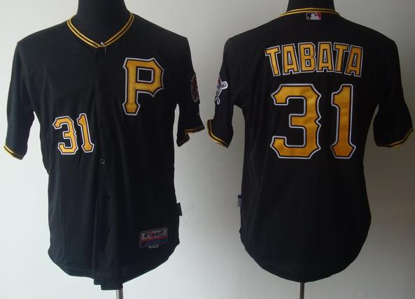 Cheap Pittsburgh Pirates 31 Jose Tabata Black MLB Jerseys For Sale