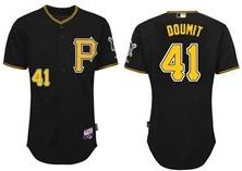 Cheap Pittsburgh Pirates 41 Doumit Black Cool Base MLB Jerseys For Sale