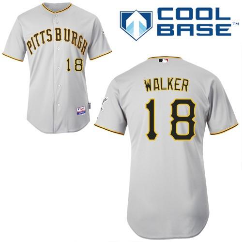 Cheap Pittsburgh Pirates 18 Walker Grey Cool Base MLB Jerseys For Sale