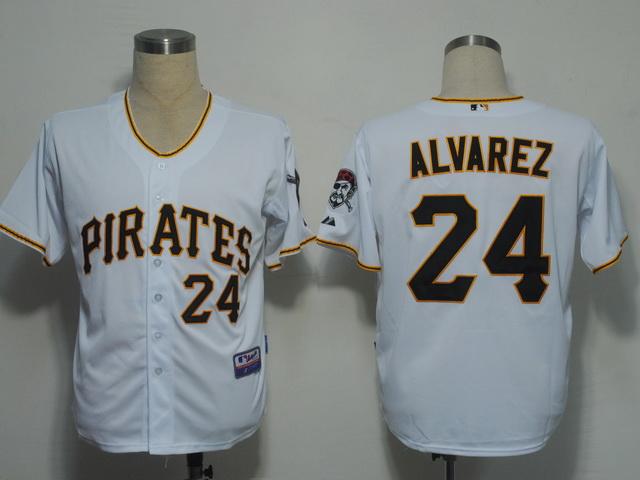 Pittsburgh Pirates 24 Alvarez White Cool Base MLB Jerseys