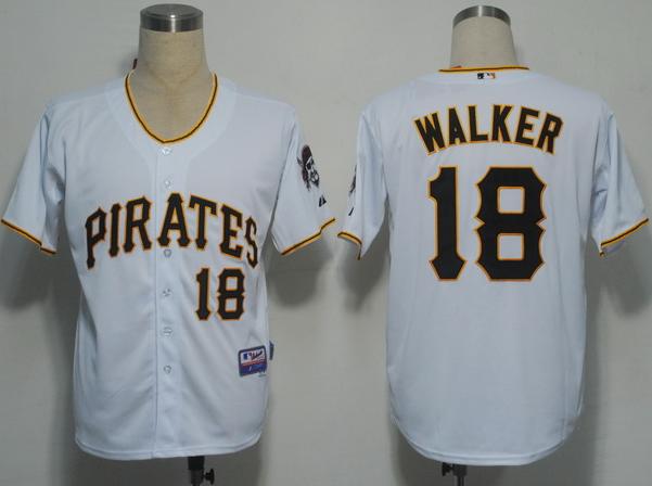 Cheap Pittsburgh Pirates 18 Walker White Cool Base MLB Jerseys For Sale