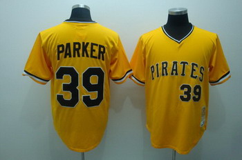 Pittsburgh Pirates 39 Dave Parker Throwback Jersey Yellow