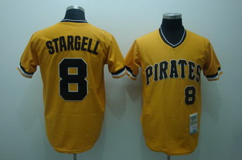 Pittsburgh Pirates Willie Stargell 8 Orang jerseys
