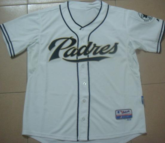 San Diego Padres Blank White MLB Jerseys