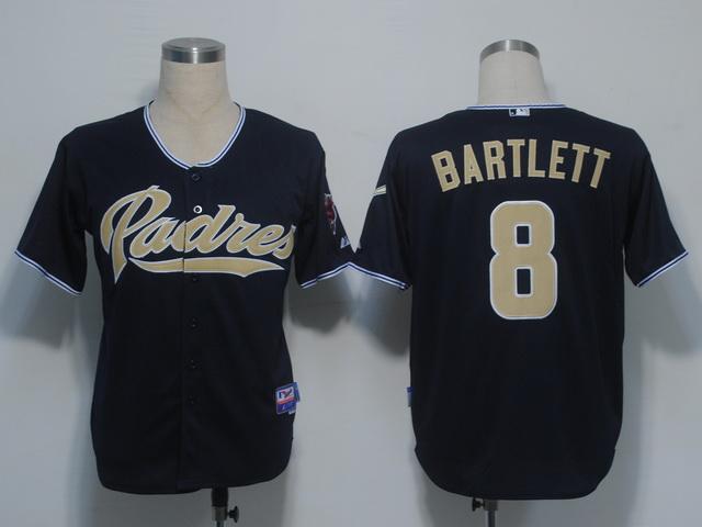 Cheap San Diego Padres 8 Bartlett Dark Blue Cool Base MLB Jerseys For Sale