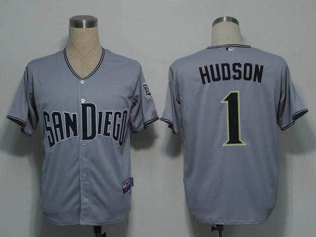 San Diego Padres 1 Hudson Gery Cool Base MLB Jerseys