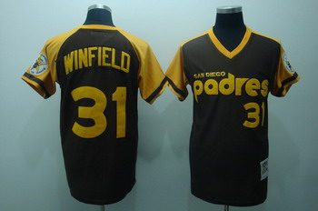 Cheap Dave Winfield 31 1978 San Diego Padres Throwback Jersey (Brown) For Sale