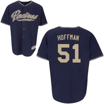 Cheap San Diego Padres 51 Trevor Hoffman blue Jerseys For Sale