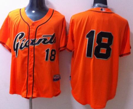 San Francisco Giants #18 Matt Cain Orange MLB Baseball Jersey San Francisco Giants #18 Matt Cain Orange MLB Baseball Jersey