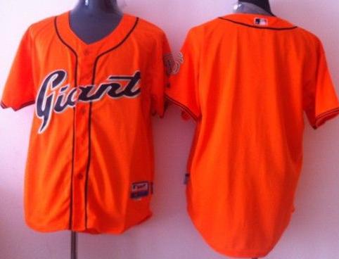 San Francisco Giants Blank Orange MLB Baseball Jersey