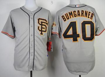 Cheap San Francisco Giants 40 Madison Bumgarner Grey Cool Base MLB Jerseys SF Style For Sale