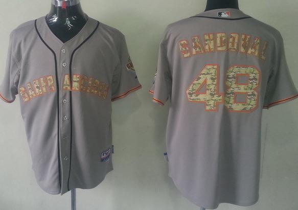 San Francisco Giants 48 Pablo Sandoval Grey Cool Base MLB Jersey Camo Number San Francisco Giants 48 Pablo Sandoval Grey Cool Base MLB Jersey Camo Number