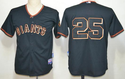 San Francisco Giants 25 Black MLB Jersey
