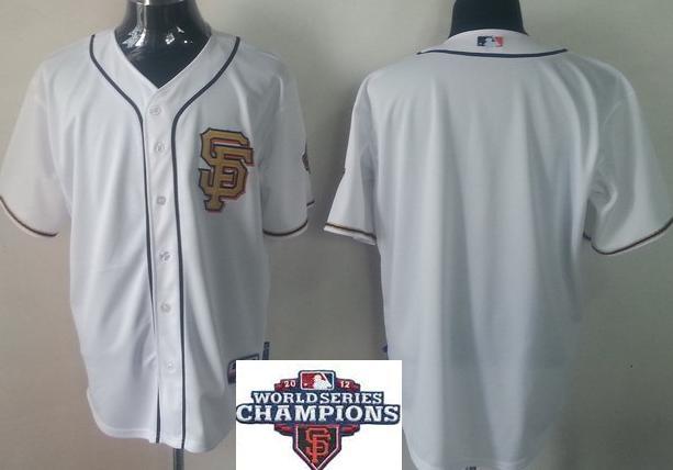 San Francisco Giants Blank Cream Gold Number 2012 World Series Champions Patch MLB Baseball Jersey San Francisco Giants Blank Cream Gold Number 2012 World Series Champions Patch MLB Baseball Jersey