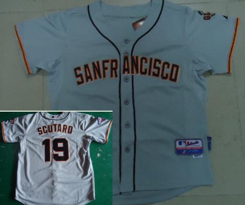 San Francisco Giants 19 Scutard Grey Cool Base MLB Jersey New Style
