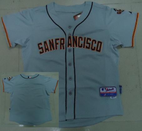 Cheap San Francisco Giants Blank Grey Cool Base MLB Jersey New Style For Sale