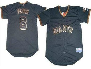 San Francisco Giants 8 Hunter Pence Black Cool Base MLB Jersey