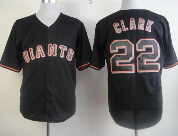 Cheap San Francisco Giants 22 Clark Black Fashion MLB Jersey For Sale