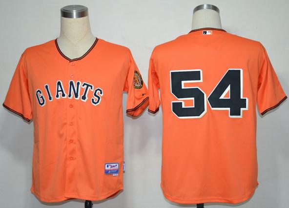 Cheap San Francisco Giants #54 Sergio Romo Orange Cool Base MLB Jersey For Sale