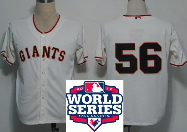 Cheap San Francisco Giants 56 Andres Torres Cream Cool Base MLB Jersey W 2012 World Series Patch For Sale