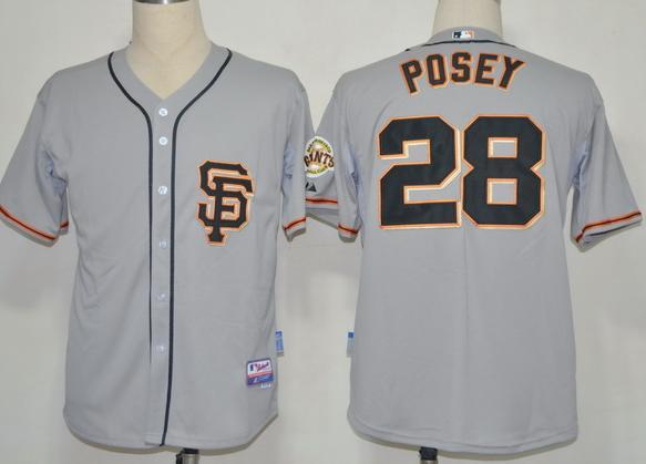 San Francisco Giants 28 Posey Grey 2012 SF MLB Jerseys San Francisco Giants 28 Posey Grey 2012 SF MLB Jerseys