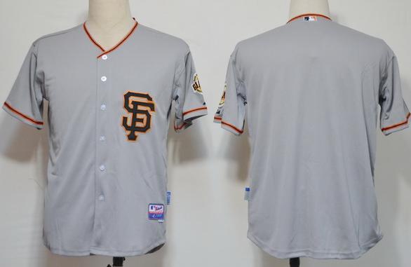 Cheap San Francisco Giants Blank Grey MLB Jerseys 2012 SF Style For Sale