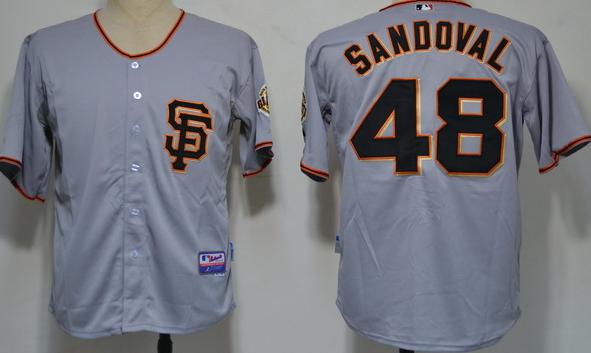San Francisco Giants 48 Sandoval Grey Cool Base 2012 MLB Jerseys