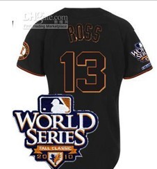 Cheap 2010 World Series San Francisco Giants 13 Ross Black Jersey For Sale