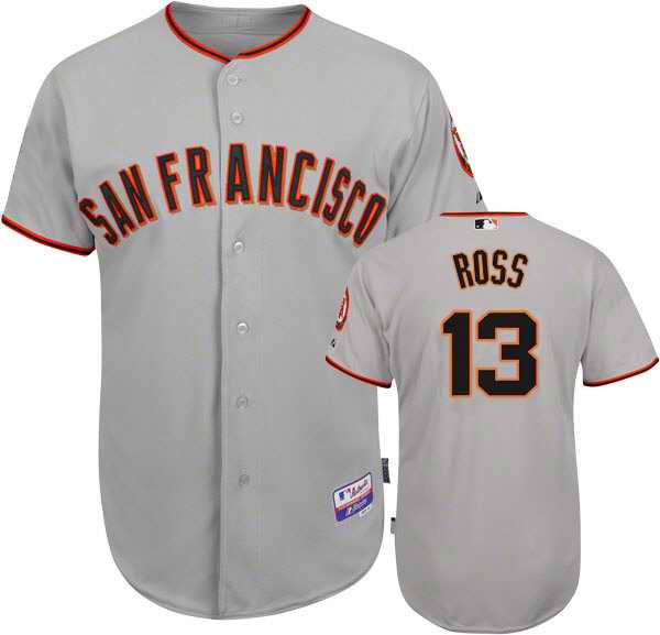 San Francisco Giants 13 Ross Grey Jersey