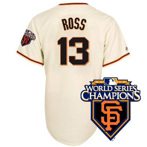 Cheap 2010 World Series Champions San Francisco Giants 13 Ross Cream Jersey For Sale