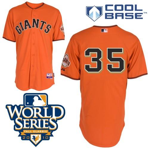 Cheap 2010 World Series San Francisco Giants 35 Ishikawa Orange Jerseys For Sale