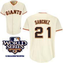 Cheap 2010 World Series San Francisco Giants 21 Sanchez Cream Jersey For Sale