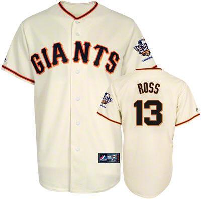 Cheap 2010 World Series San Francisco Giants 13 Ross Cream Jersey For Sale