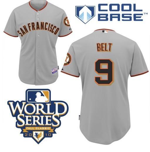 Cheap 2010 World Series San Francisco Giants 9 BELT Grey Jersey For Sale