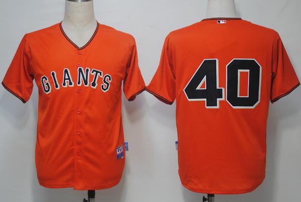 Cheap San Francisco Giants 40 Bumgarner Orange Cool Base MLB Jerseys For Sale